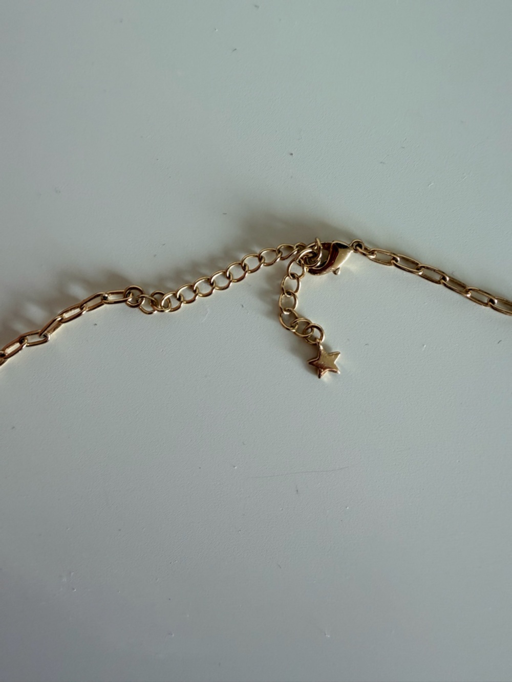 Moon Charm w/ Gemstones Gold Necklace - Picture 3 of 3